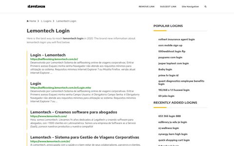 Lemontech Login ❤️ One Click Access - iLoveLogin