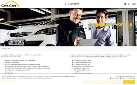Otto Cars | Junge Opel - Vorteile - Otto Cars GmbH