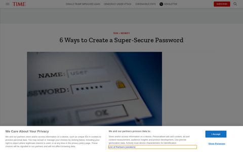 6 Ways to Create a Password Hackers Can't Break | Time
