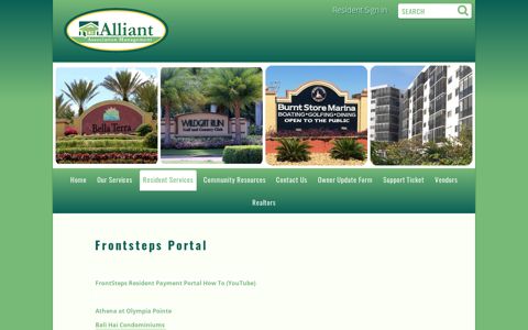 Frontsteps Portals - Alliant Property Management
