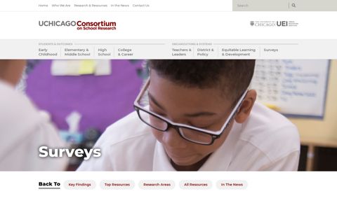 Surveys | UChicago Consortium on School Research
