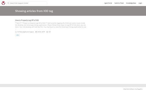 Articles containing tag IOD - Virsage Support Portal