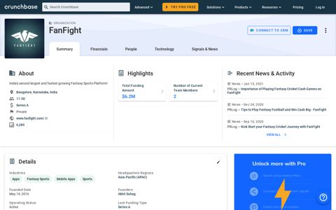 FanFight - Crunchbase Company Profile & Funding