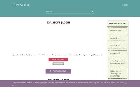 Examsoft | Login - General Information about Login - Logines.co.uk