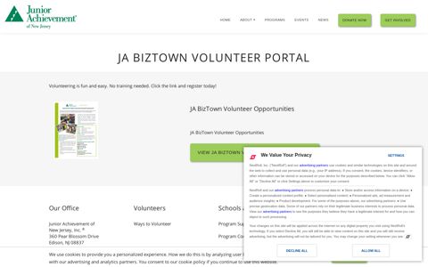 JA BizTown Volunteer Portal | Junior Achievement of New ...