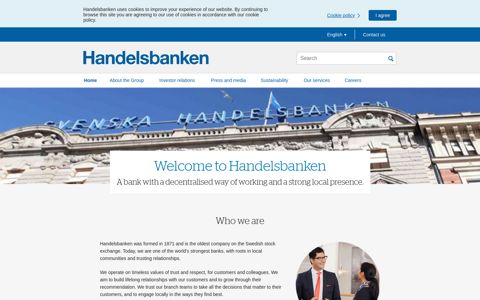 Handelsbanken: Welcome to our group website