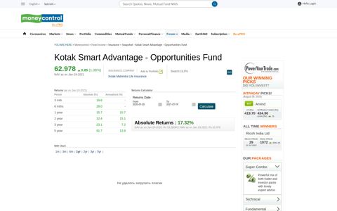 Kotak Smart Advantage - Opportunities Fund: Latest Kotak ...