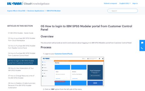 05 How to login to IBM SPSS Modeler portal from Customer ...