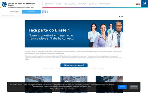 Trabalhe Conosco - Hospital Israelita Albert Einstein