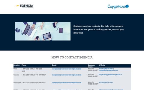 how to contact egencia