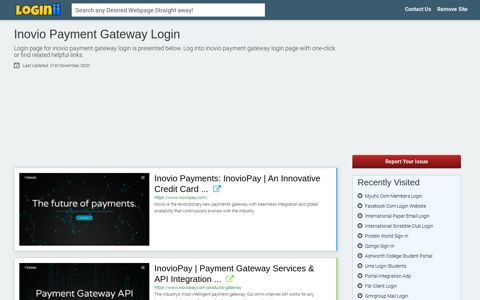 Inovio Payment Gateway Login - Loginii.com