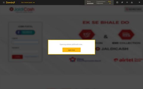 Login - Jaldi Cash Admin Portal