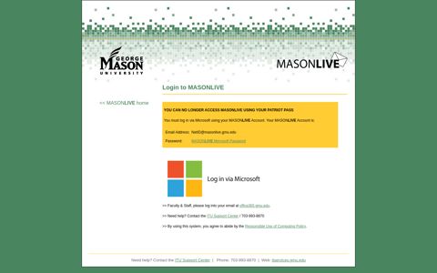 MasonLive :: George Mason University