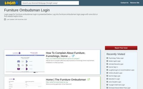 Furniture Ombudsman Login - Loginii.com