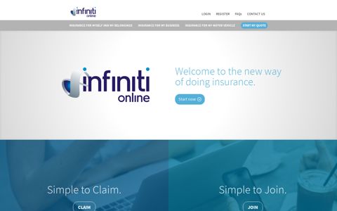 Infiniti Online | Insurance – Simple to Claim. Simple to Join.