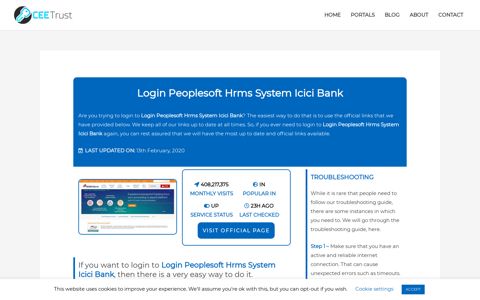 Login Peoplesoft Hrms System Icici Bank - Find Official Portal