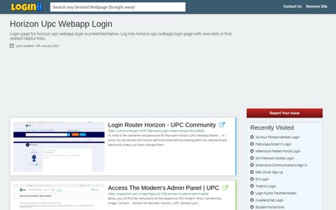 Horizon Upc Webapp Login - Loginii.com