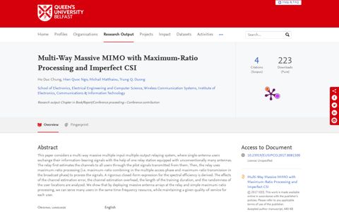 Multi-Way Massive MIMO with Maximum-Ratio Processing ...
