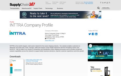 INTTRA - Supply Chain 24/7 Company