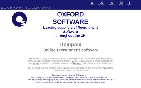 iTempaid - Oxford Software