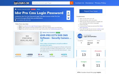 Idvr Pro Cms Login Password - Logins-DB