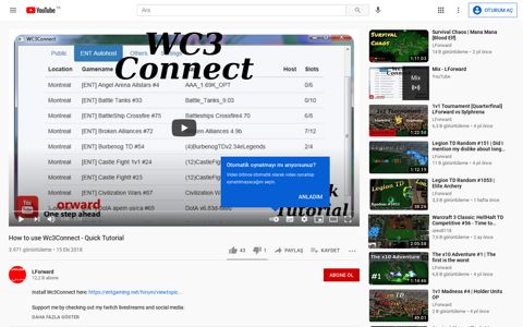 How to use Wc3Connect - Quick Tutorial - YouTube