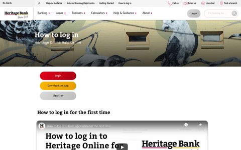 How to Login | Heritage Online Help | Heritage Bank