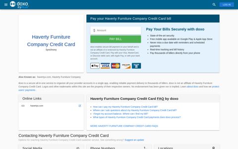 Haverty Furniture Company Credit Card | Pay Your Bill Online ...