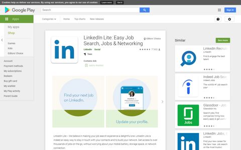 LinkedIn Lite: Easy Job Search, Jobs & Networking - Apps on ...