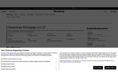Greentree Mortgage Co LP - Company Profile and News ...