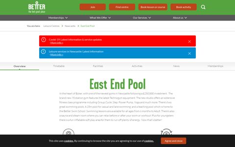 East End Pool | Gym, Swimming Pool, Fitness Classes & Soft ...