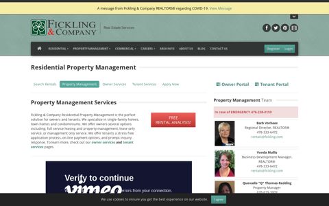 Residential Property Management - Fickling & Company