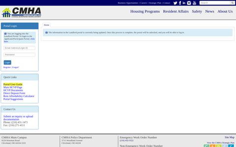 CMHA Landlord Portal