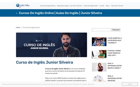 Cursos De Inglês Online | Aulas De Inglês | Junior Silveira