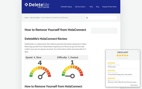 How to Remove Yourself from HolaConnect - DeleteMe