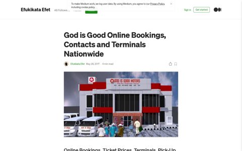 God is Good Online Bookings, Contacts and Terminals ...