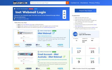 Inet Webmail Login - Logins-DB