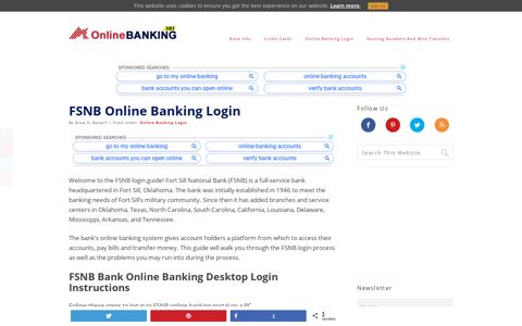 FSNB Online Banking Login | OnlineBanking101.com