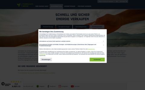 Sicher Energie verkaufen mit freenet Energy | mobilcom-debitel