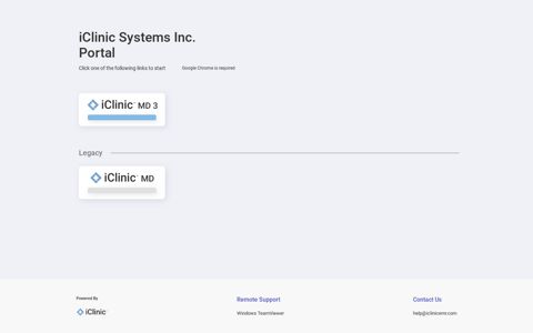 iClinic™ Portal - iClinic Systems Inc.