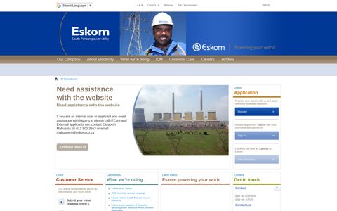 HR Recruitment - Eskom