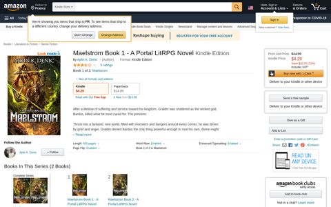 Maelstrom Book 1 - A Portal LitRPG Novel ... - Amazon.com