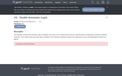 OS - Disable Automatic Login | Jamf Nation