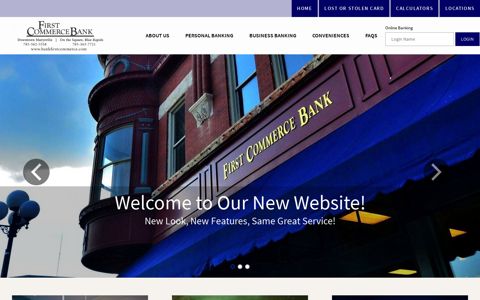 First Commerce Bank: Home
