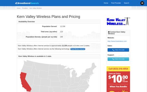 Kern Valley Wireless Plans and Pricing - BroadbandSearch