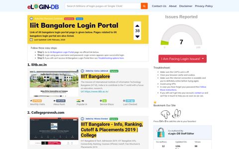 Iiit Bangalore Login Portal - login login login login 0 Views