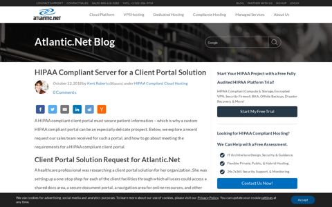 HIPAA Compliant Client Portal - HIPAA Cloud Server Setup ...