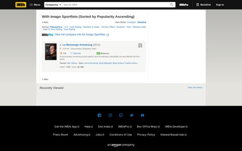 With Imago Sportfoto (Sorted by Popularity Ascending) - IMDb