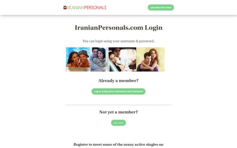 IranianPersonals.com Login