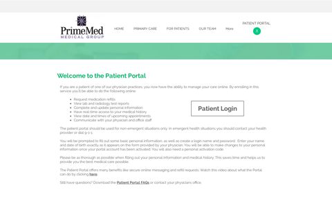 Patient Portal | PrimeMed